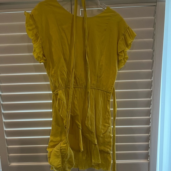 Etophe studios yellow wrap dress size L - Picture 2 of 3